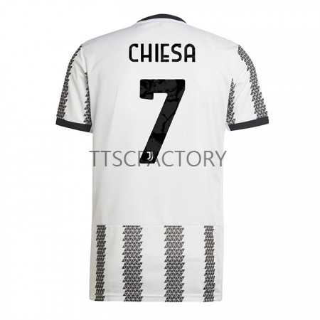 Billiga Fotbollströjor Juventus Chiesa 7 Hemma tröja 2022/23 Kortärmad